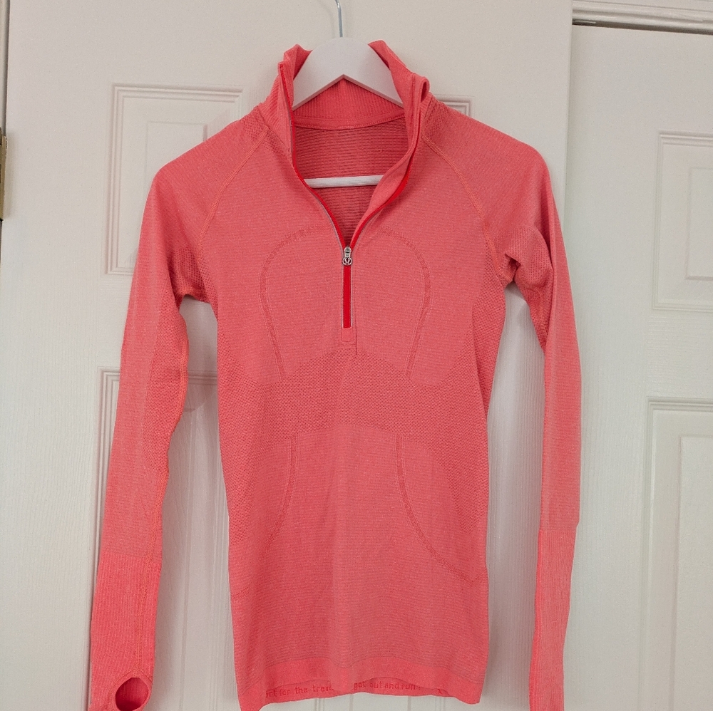 Lululemon Quarter Zip Running Long Sleeve Shirt